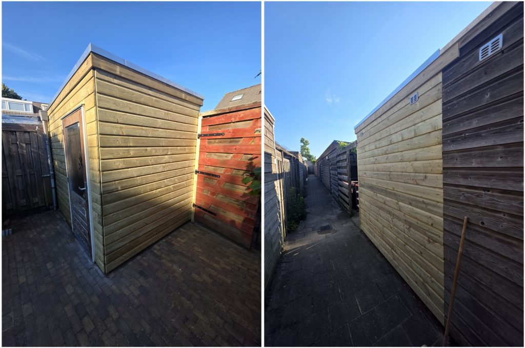 schuur gevel renovatie Almere